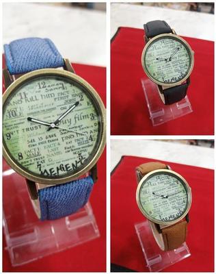 Stylish Women's Quartz Watch - 2 Pcs, Water Resistant, Round Dial